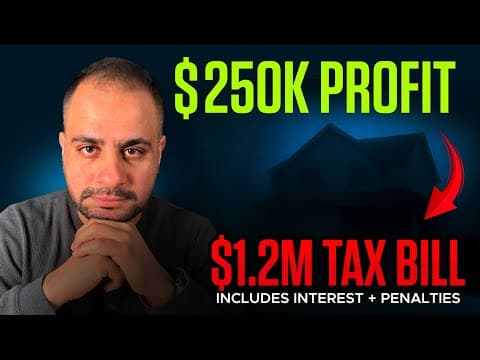 CRA Turned $250K Profit Into $1.2M In Taxes